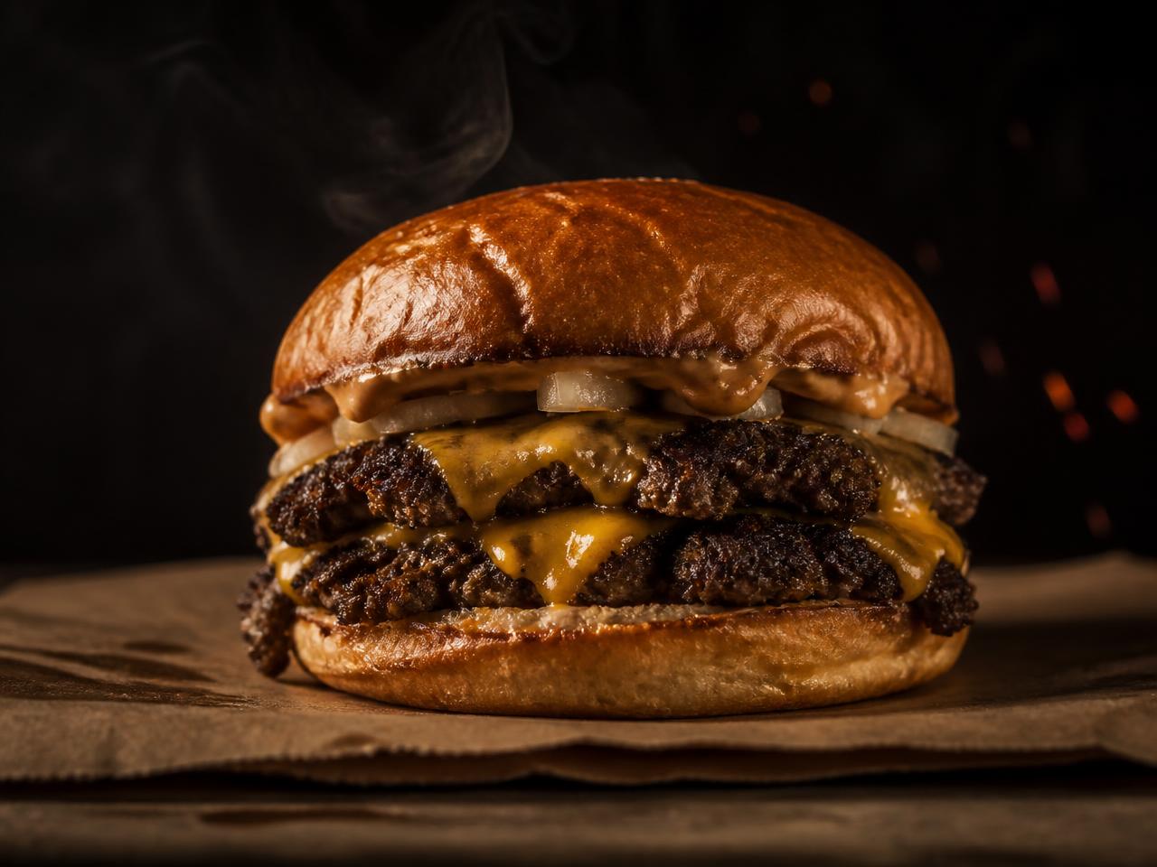 DOD'S BURGERS smash burger close up